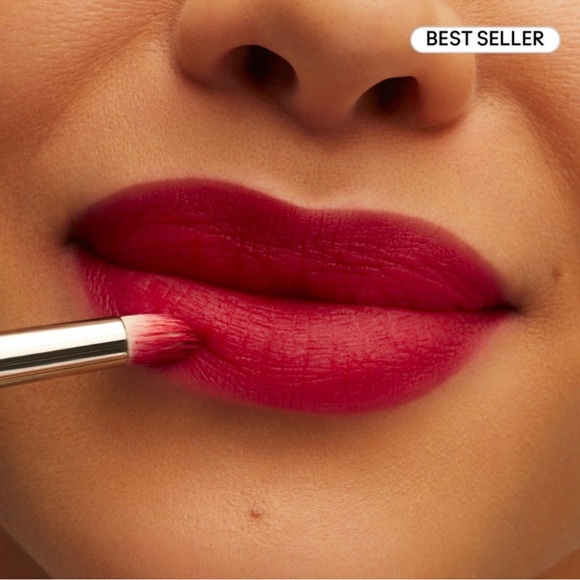 MAC Ruby New #935 Powder Kiss Lipstick Red Full Size NEW - Picture 2 of 11